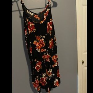 Floral romper, sleeveless